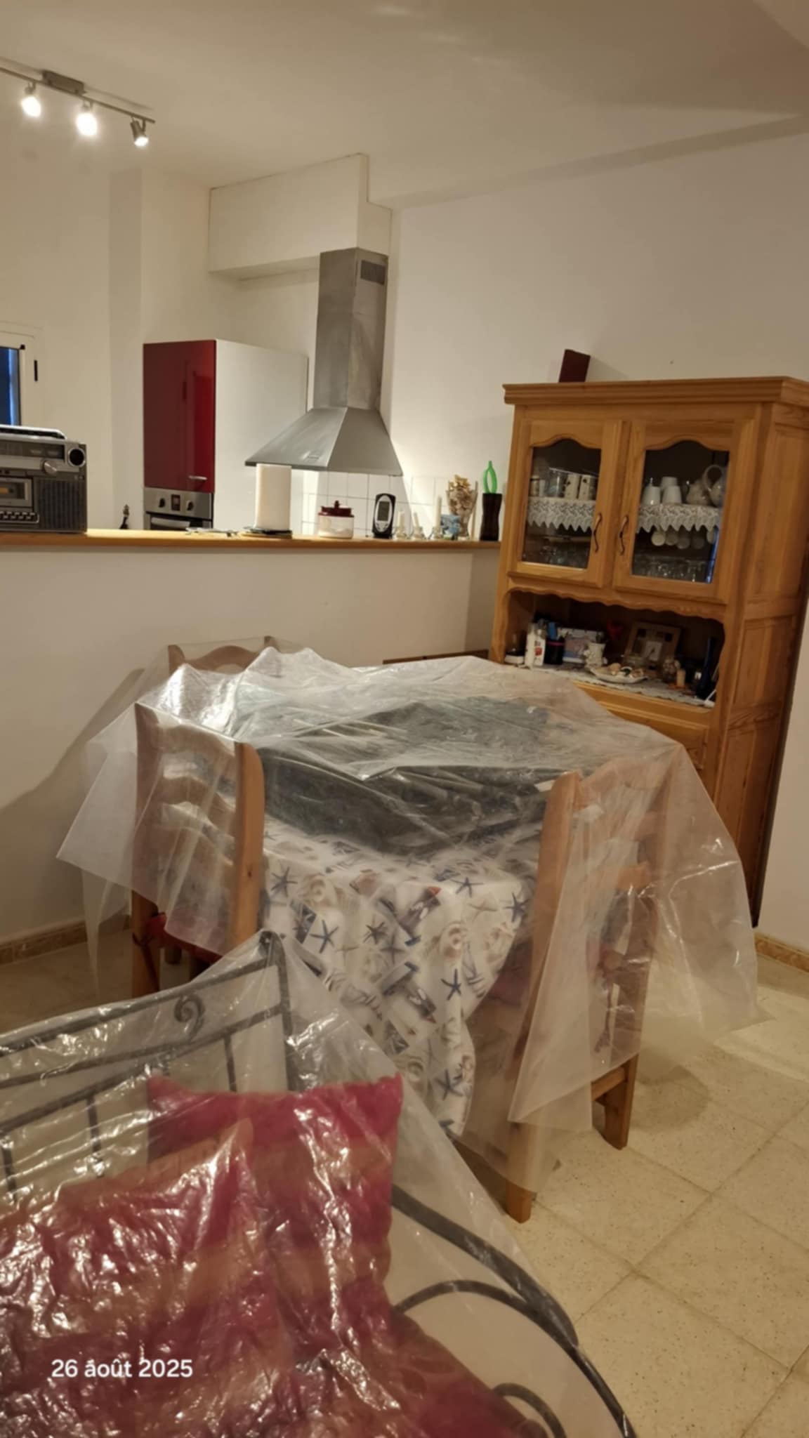 Salon con cocina abierta